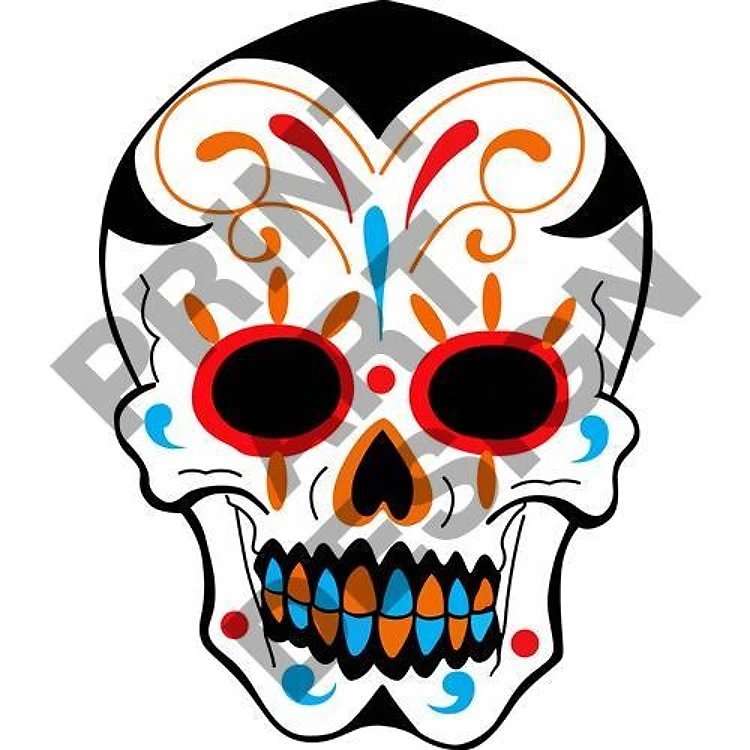 PAINTED SKULL
