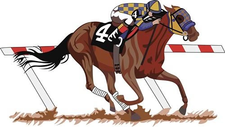 Jockey on Racehorse