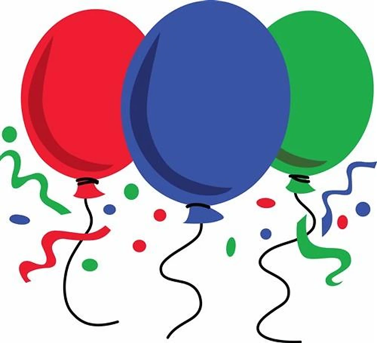 BALLOONS AND CONFETTI
