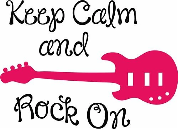 KEEP CALM ROCK ON