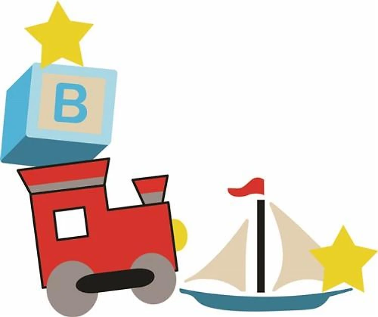 BABY BOY CORNER BORDER