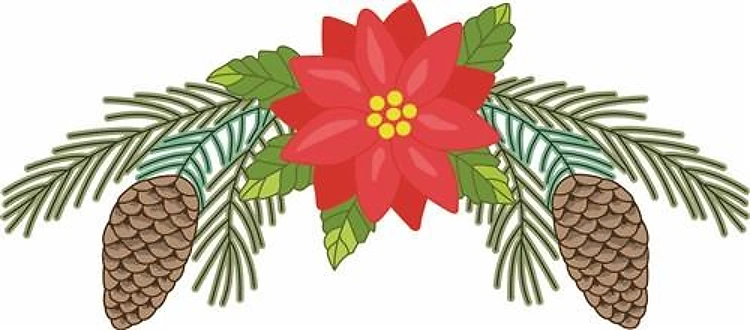 POINSETTIA AND PINE