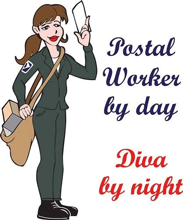 POSTAL WORKER BY DAY