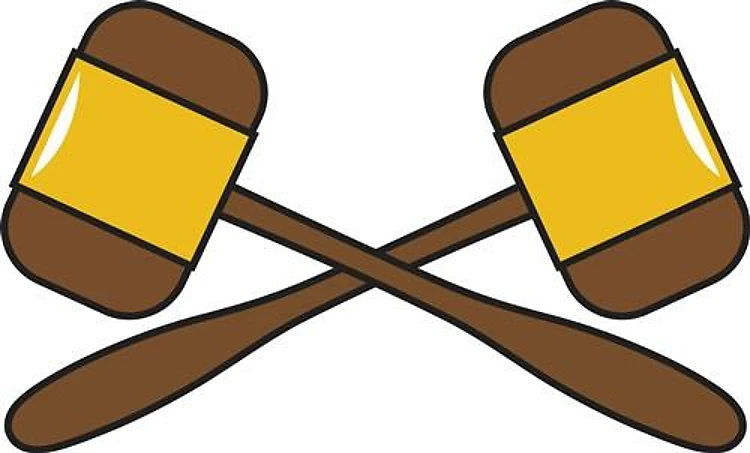 CROSSED GAVELS