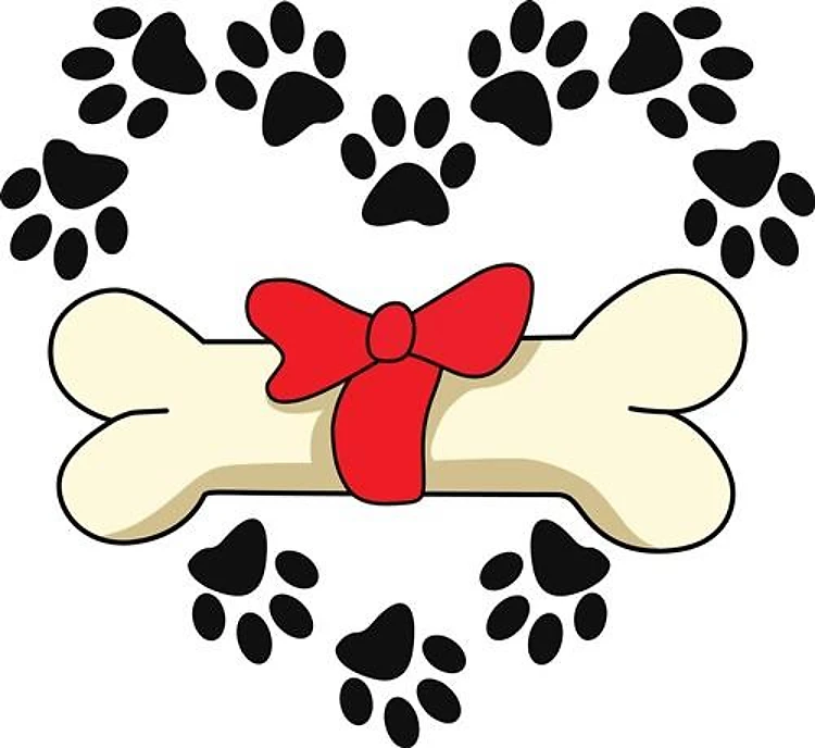 DOG PAW HEART