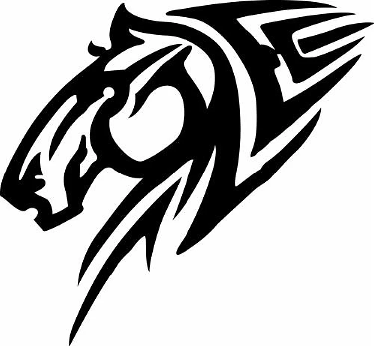 TRIBAL HORSE HEAD