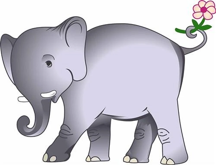 ELEPHANT WITH FLOWER