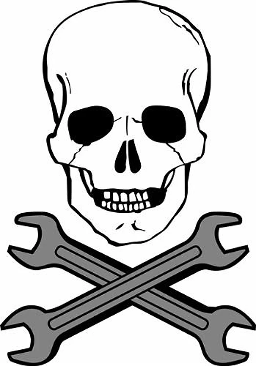 WRENCHES AND SKULL