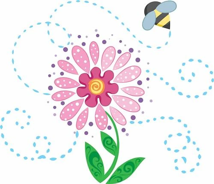 BEE AND FLOWER