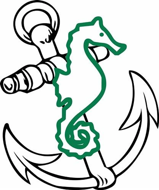 ANCHOR AND SEAHORSE APPLIQUE