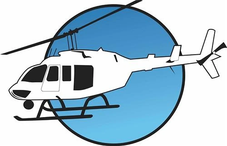HELICOPTER AND SKY