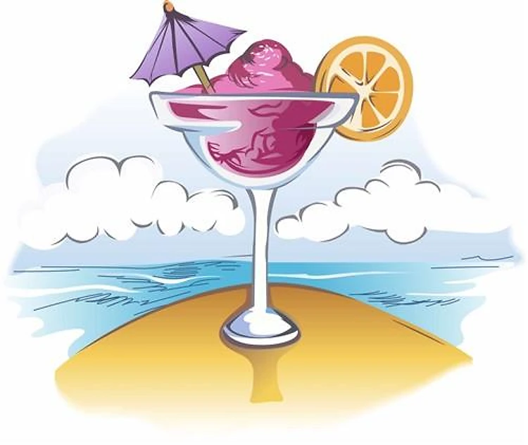 FOZEN DRINK ON THE BEACH