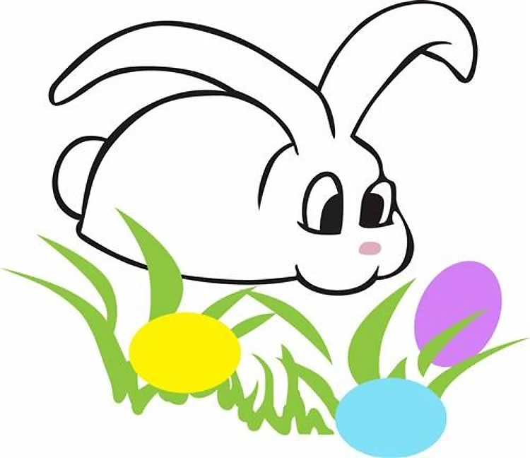 BUNNY AND EASTER EGGS