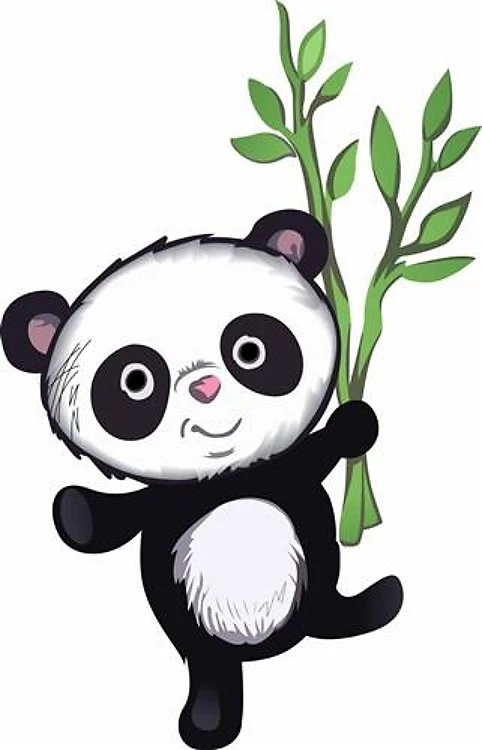 PANDA WITH BAMBOO
