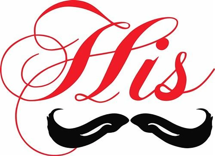 HIS MUSTACHE MONOGRAM