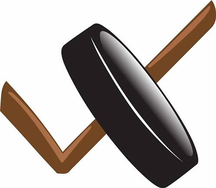 HOCKEY PUCK AND STICK