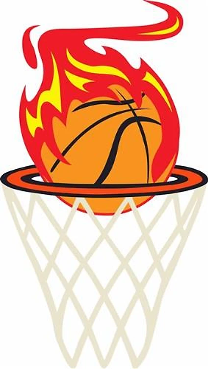FLAMING BASKETBALL
