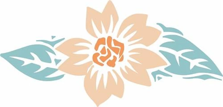 WOODCUT FLOWER