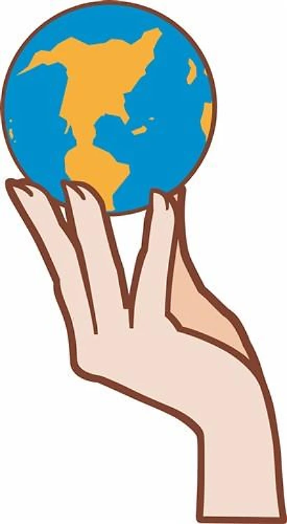 WOMAN HOLDING EARTH