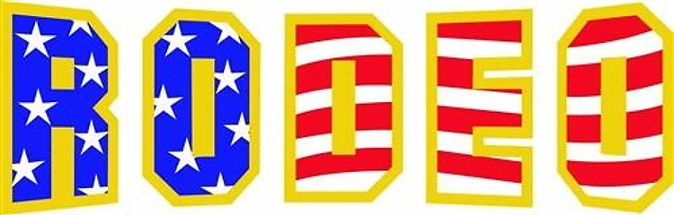 RODEO FLAG LETTERS