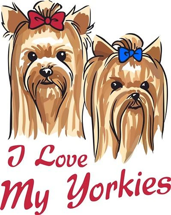 I LOVE MY YORKIES