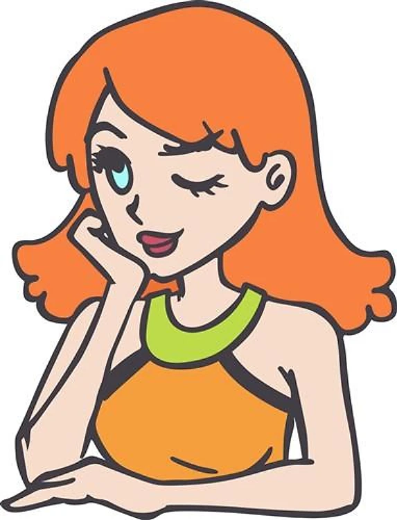 WINKING WOMAN