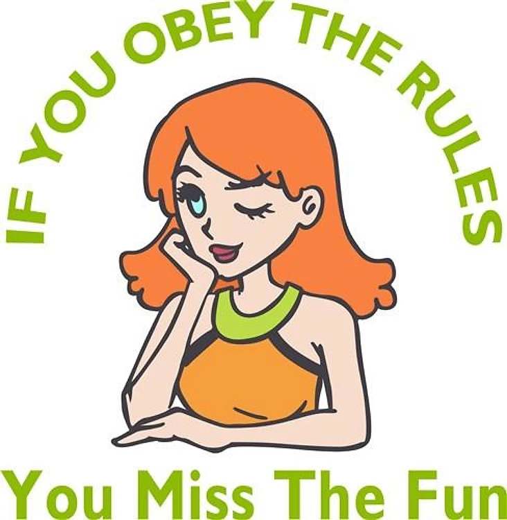 OBEY RULES MISS FUN