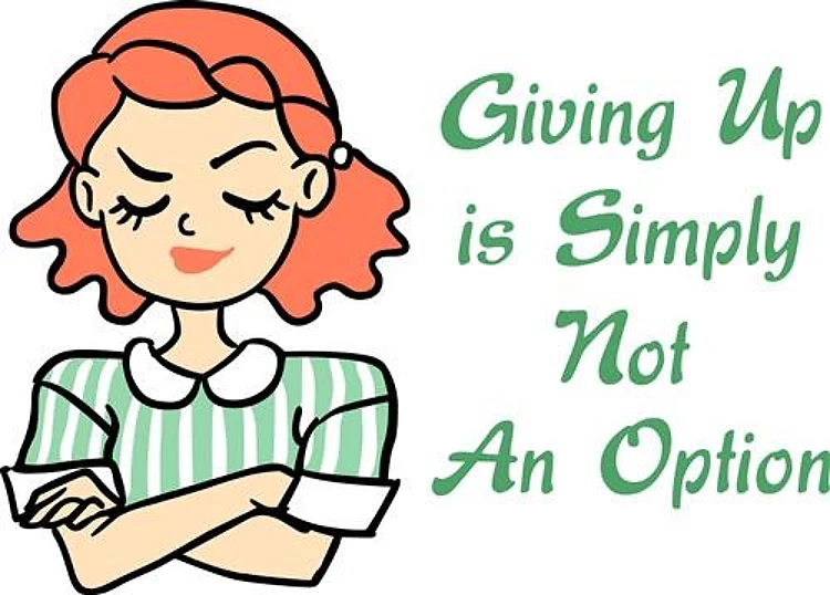 GIVING UP