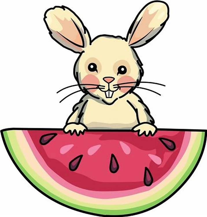 BUNNY WITH WATERMELON