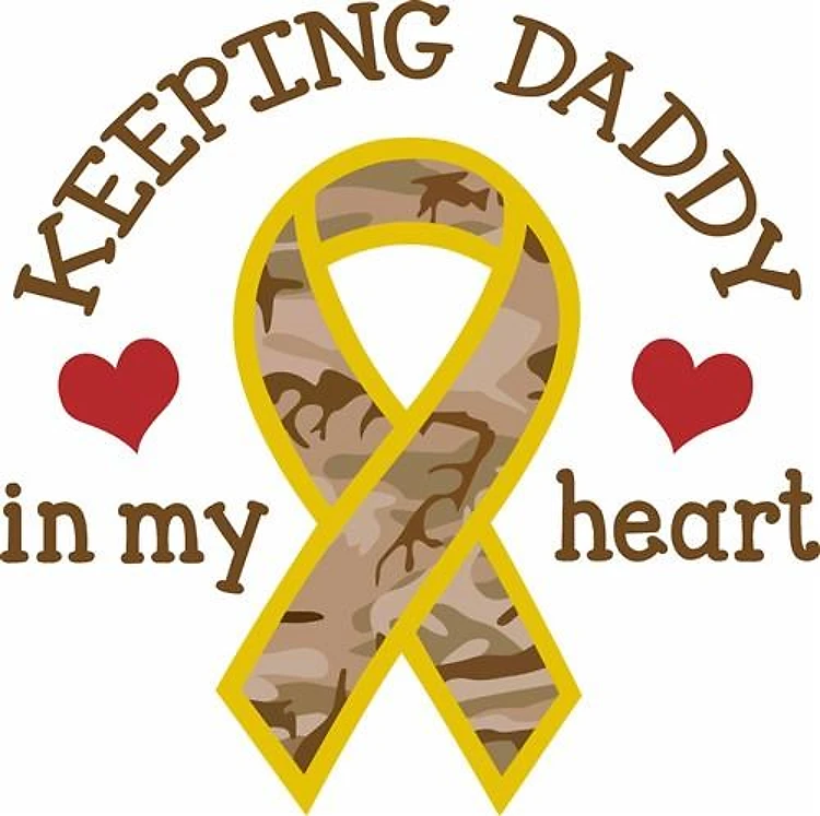 DADDY IN MY HEART RIBBON