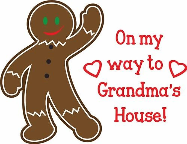 TO GRANDMAS HOUSE APPLIQUE