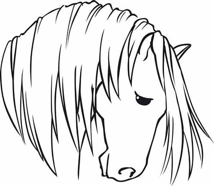 LARGE OPEN HORSE HEAD