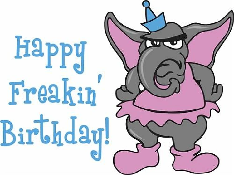 HAPPY FREAKIN BIRTHDAY
