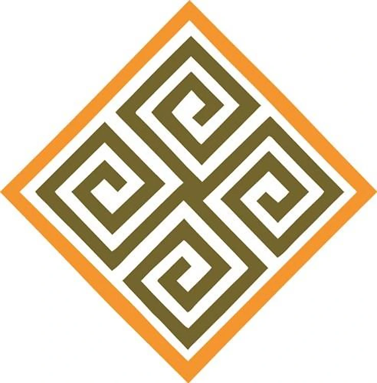 SHAPES OF ORANGE & BROWN