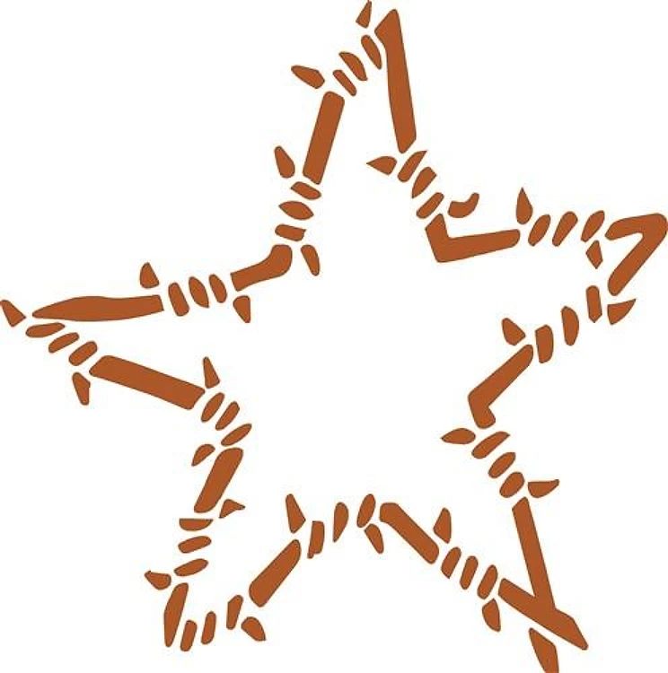 BARBED WIRE STAR