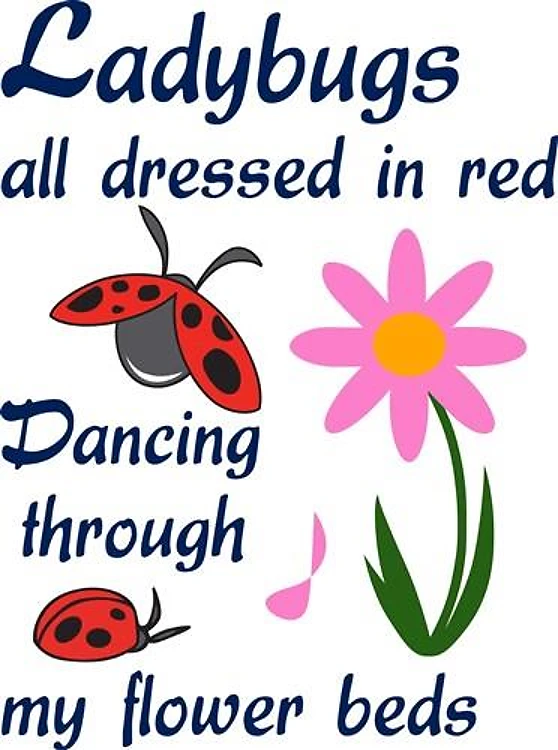 LADYBUGS DRESSED IN RED