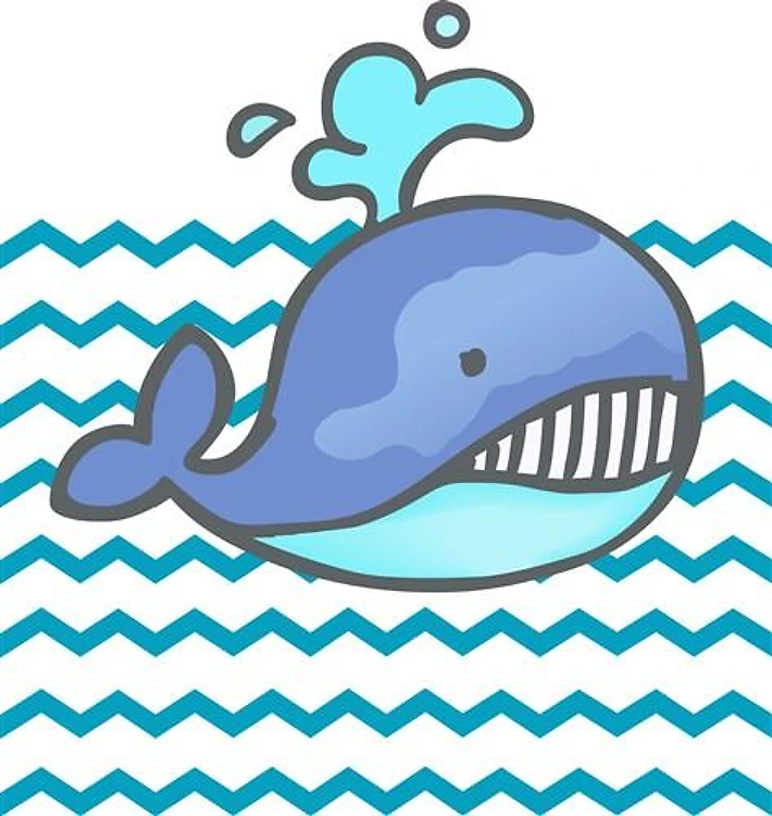 CUTE WHALE IN WATER