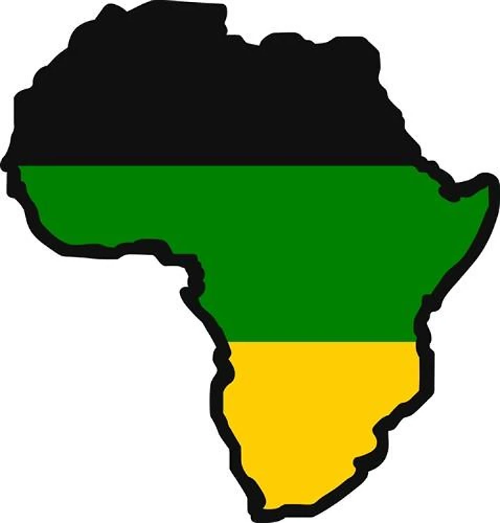 AFRICA MAP FLAG