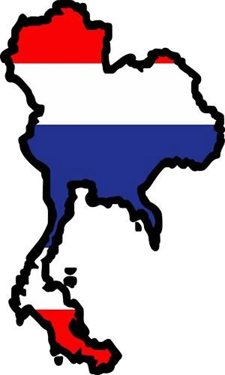 THAILAND MAP FLAG
