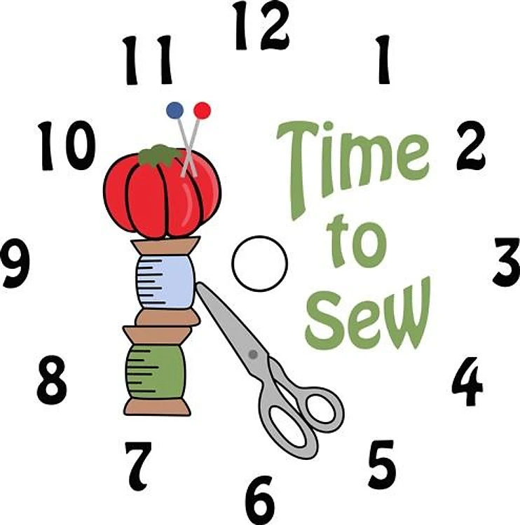 TIME TO SEW CLOCK