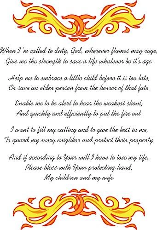 A FIREMANS PRAYER