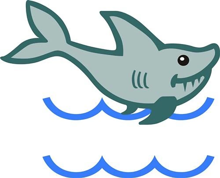 SHARK APPLIQUE NAMEDROP
