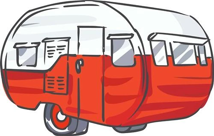 VINTAGE RED CAMPER