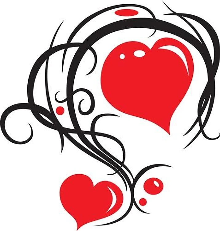 HEARTS N SWIRLS