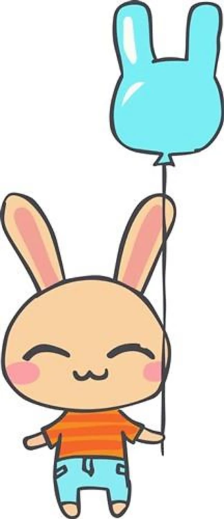 BUNNY WITH BALLOON