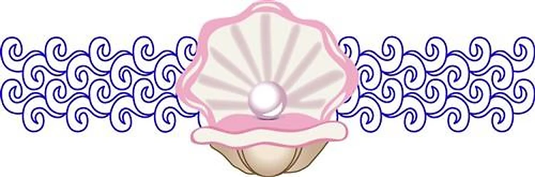 PEARL OYSTER AND WAVES