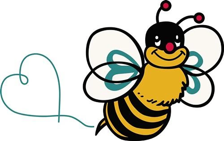 BEE MAKING HEART