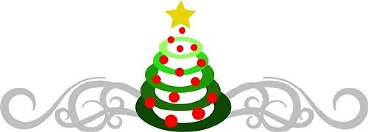 Christmas Tree Border