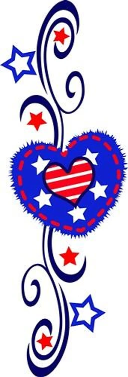 Patriotic Border Vertical
