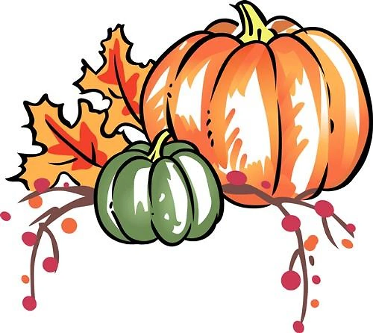 Fall Foliage And Pumpkins